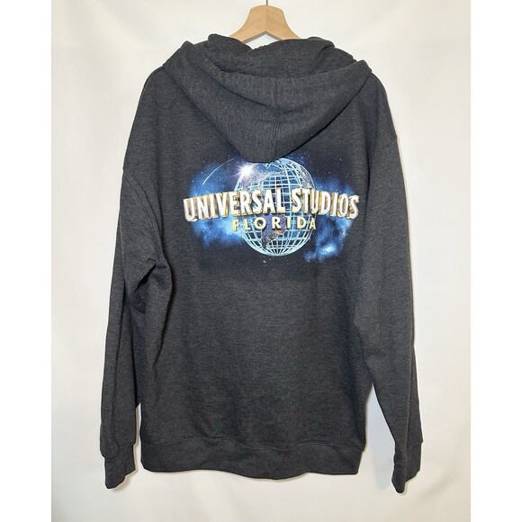 UNIVERSAL STUDIOS Florida Gray Hoodie Full Zip Sweatshirt Men's XL - Picture 1 of 10